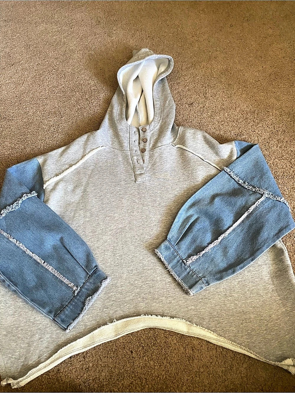 Ces Femme Color Block Hoodie Size Small